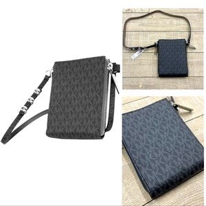 Michael Kors MK logo belt bag leather Fanny pack grey